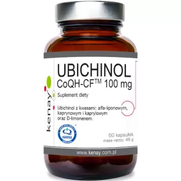 Kenay Ubichinol CoQH-CF 100mg 60kaps Koenzym Q10 Kaneka - suplement diety