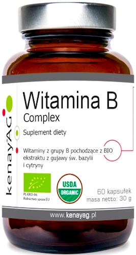 Kenay Witamina B Complex BIO 60kaps Kompleks Orgen-B - suplement diety