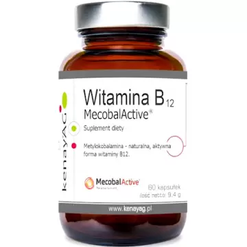 Kenay Witamina B12 Metylokobalamina 60kaps 250mcg - suplement diety