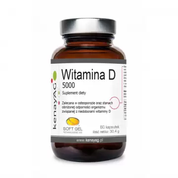 Kenay Witamina D3 4000IU 60kaps - suplement diety Odporność Zdrowe kości Zęby