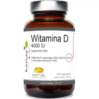 Kenay Witamina D3 4000IU 300kaps - suplement diety Odporność Zdrowe kości Zęby