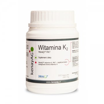 Kenay Witamina K2 MK-7 Mena Q7 Natto 100mcg 300kaps - suplement diety