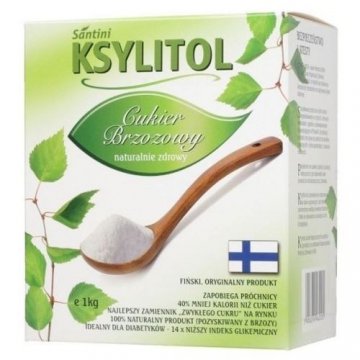 Santini 5 x 1kg Ksylitol xylitol fiński 5kg - cukier brzozowy Danisco Sweeteners 