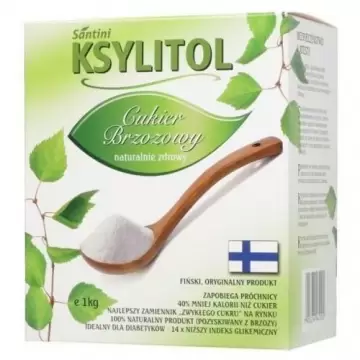 Santini 3 x 1kg Ksylitol xylitol fiński 3kg - cukier brzozowy Danisco Sweeteners 