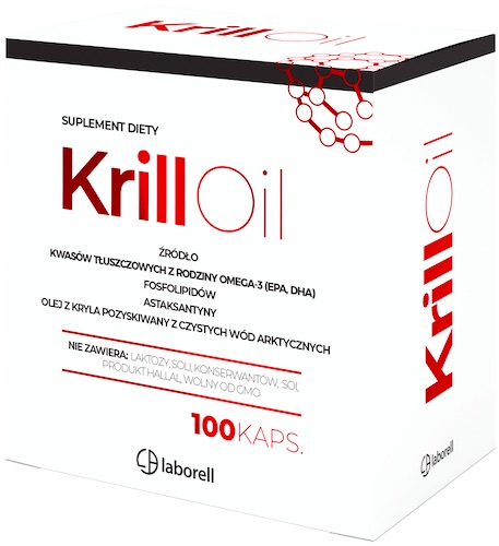 Laborell Krill Oil 100kaps Olej z Kryla Omega-3 - suplement diety