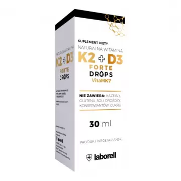 Laborell Witamina K2 + D3 Drops FORTE 30ml krople - suplement diety