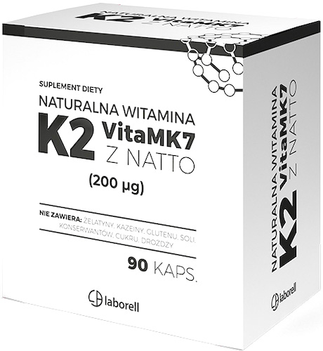 Laborell Witamina K2 Vita MK7 z NATTO (200uq) 90kaps - suplement diety