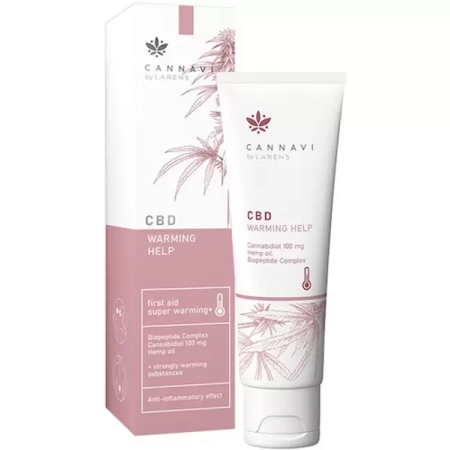 LARENS Cannavi CBD Warming Help Żel rozgrzewający 50ml Kojący Ból Przeciwzapalny -10% z kodem: LATO23