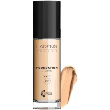 LARENS Colour Liquid Foundation Matt 01M 30ml podkład pielęgnacyjny ciepły light Skóra tłusta mieszana -10% z kodem: WELLU10