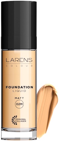 LARENS Colour Liquid Foundation Matt 02M 30ml podkład pielęgnacyjny ciepły medium Skóra tłusta mieszana -15% z kodem: WALENTY23