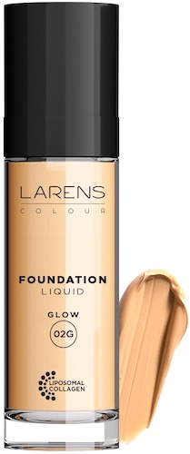 LARENS Colour Liquid Foundation Glow 02G 30ml podkład pielęgnacyjny ciepły medium rozświetlający -10% z kodem: WIOSNA23