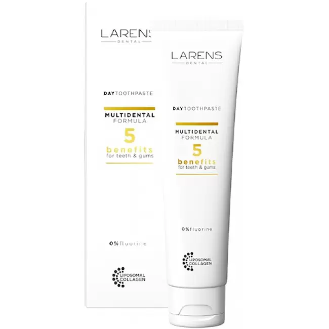 LARENS Dental Day Tooth Paste 100ml pasta do zębów premium bez fluoru Biała Dzienna -10% z kodem: LATO23