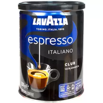 Lavazza Club Espresso Italiano 250g 100% Arabica kawa mielona puszka