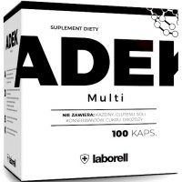 Laborell ADEK Multi 100kaps Witaminy A+D3+E+K2 - suplement diety