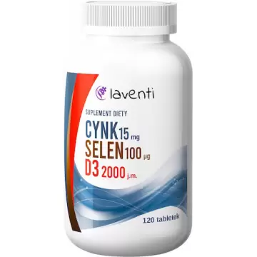 Laventi Cynk Selen D3 120tabs - suplement diety