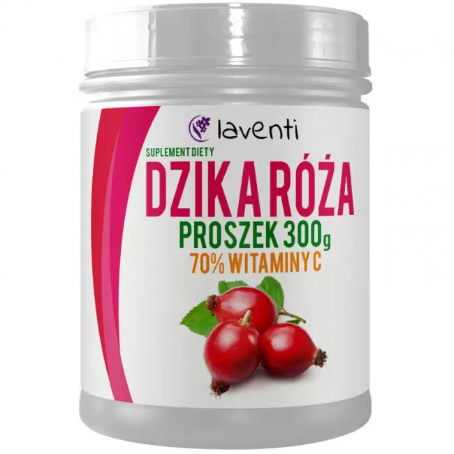 Laventi Dzika róża proszek 300g 70% witamina C - suplement diety