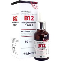 Laborell Witamina B12 FORTE Drops Methylocobalamin 30ml B-12 krople Metylokobalamina - suplement diety
