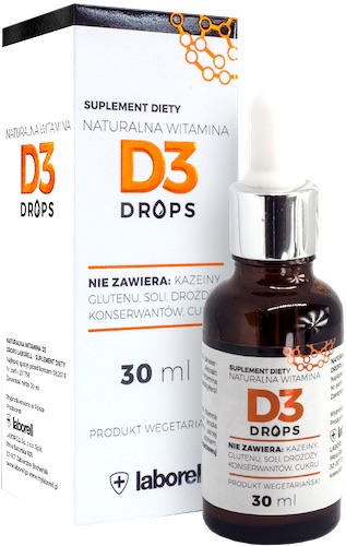 Laborell Witamina D3 Drops 30ml krople - suplement diety