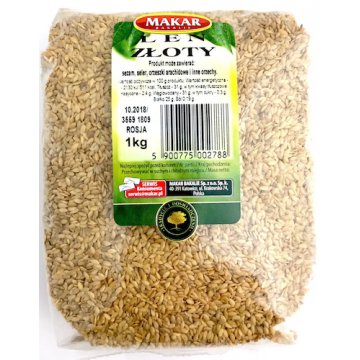 Makar Len złoty - siemię lniane 1kg