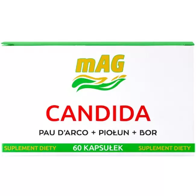 mAG CANDIDA Pau D'arco+Piołun+Bor 60kaps - suplement diety