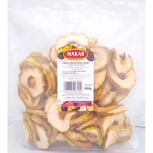 Makar Jabłko suszone jabłka extra 500g Polska