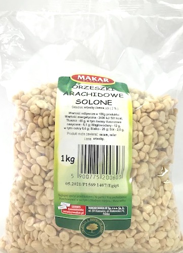 Makar Orzeszki ziemne arachidowe prażone 1000g solone 1kg