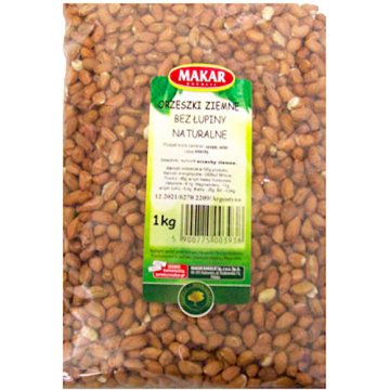 Makar Orzeszki ziemne bez łupiny naturalne 1000g surowe nieprażone 1kg