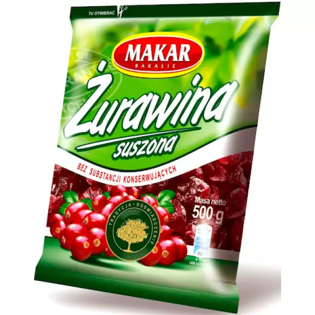 Makar Żurawina suszona 500g Premium