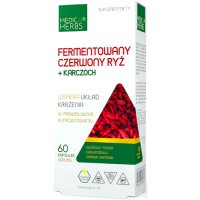 Medica Herbs Fermentowany Czerwony Ryż + Karczoch 60kaps - suplement diety Układ Krążenia