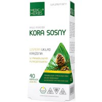 Medica Herbs Kora Sosny 600mg 40kaps OPC 65% - suplement diety Pycnogenol Układ krążenia 