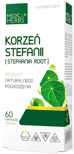 Medica Herbs Korzeń Stefanii 400mg 60kaps - suplement diety Borelioza