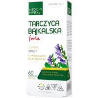 Medica Herbs Tarczyca Bajkalska Forte 60kaps - suplement diety 50% Bajkalina, Stawy, Ścięgna