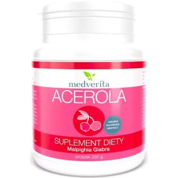 Medverita Acerola Ekstrakt 25% witaminy C 250g proszek - suplement diety