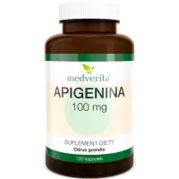 Medverita Apigenina 100mg 120kaps - suplement diety Ekstrakt z pomarańczy Antyosydant