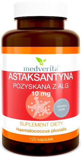 Medverita Astaksantyna 10mg 120kaps - suplement diety