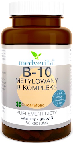 Medverita B-10 Metylowany B-Kompleks witaminy z grupy B 60kaps - suplement diety