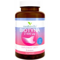 Medverita Biotyna 2500mcg 180kaps - suplement diety