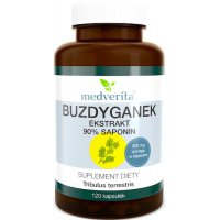 Medverita Buzdyganek 120kaps 90% Saponin - suplement diety Tribulus Terresis