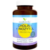 Medverita Cholina + Inozytol 250/250mg 120kaps - suplement diety