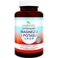 Medverita Cytryniany: Magnez i Potas + Witamina B-6 P-5-P 100kaps - suplement diety