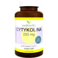 Medverita Cytykolina 250mg 120kaps - suplement diety Cholina CDP Pamięć