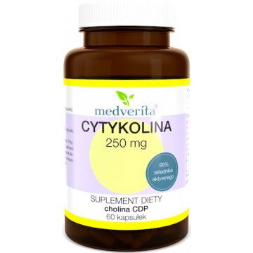 Medverita Cytykolina 250mg 60kaps - suplement diety Cholina CDP Pamięć