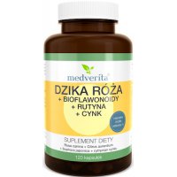 Medverita Dzika róża+Bioflawonoidy+Rutyna+Cynk 120kaps Witamina C - suplement diety