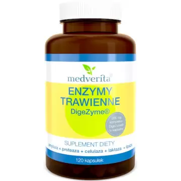 Medverita Enzymy Trawienne 120kaps - suplement diety