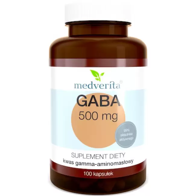 Medverita GABA 500mg 100kaps - suplement diety