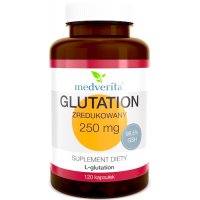 Medverita Glutation zredukowany 250mg 120kaps - suplement diety
