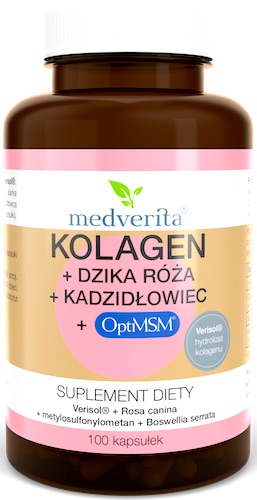 Medverita Kolagen Verisol + Dzika Róża + Kadzidłowiec + OptiMSM 100kaps - suplement diety