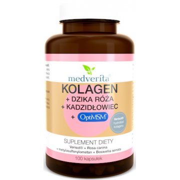 Medverita Kolagen Verisol + Dzika Róża + Kadzidłowiec + OptiMSM 100kaps - suplement diety