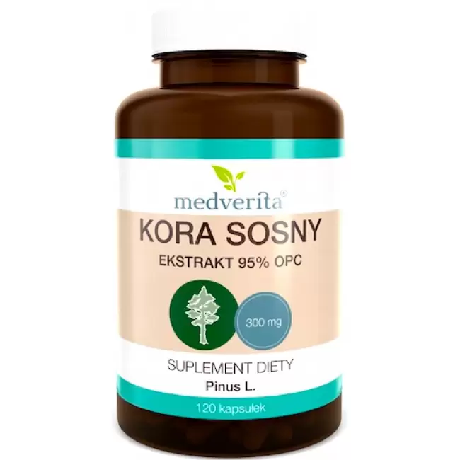 Medverita Kora Sosny Ekstrakt 95% OPC 120kaps - suplement diety