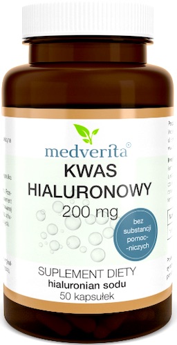 Medverita Kwas hialuronowy 200mg 50kaps - suplement diety